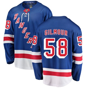 Men's John Gilmour New York Rangers Breakaway Home Jersey - Blue