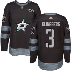 Men's John Klingberg Dallas Stars Authentic 1917-2017 100th Anniversary Jersey - Black