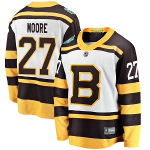 Men's John Moore Boston Bruins 2019 Winter Classic Breakaway Jersey - White