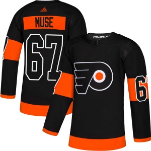 Men's John Muse Philadelphia Flyers Authentic Alternate Jersey - Black