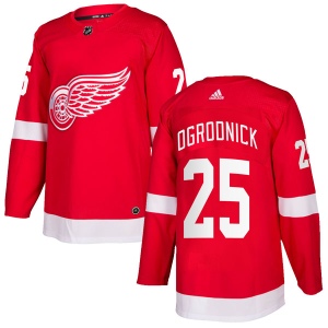 Men's John Ogrodnick Detroit Red Wings Authentic Home Jersey - Red