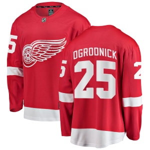 Men's John Ogrodnick Detroit Red Wings Breakaway Home Jersey - Red