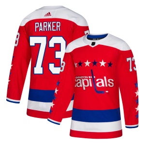 Men's John Parker Washington Capitals Authentic Alternate Jersey - Red