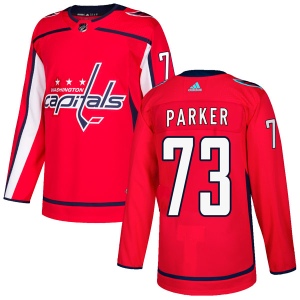 Men's John Parker Washington Capitals Authentic Home Jersey - Red