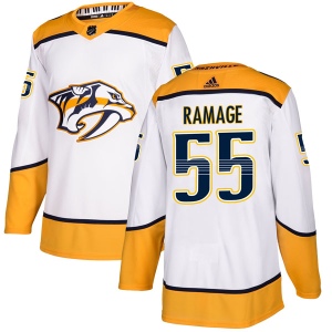 Men's John Ramage Nashville Predators Authentic Away Jersey - White