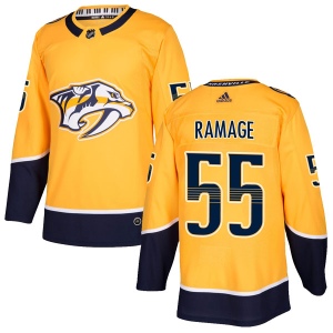 Men's John Ramage Nashville Predators Authentic Home Jersey - Gold