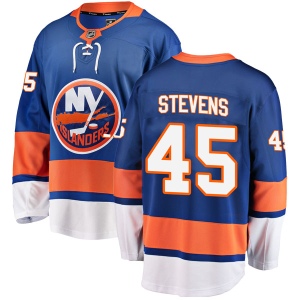 Men's John Stevens New York Islanders Breakaway Home Jersey - Blue