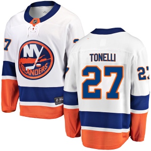 Men's John Tonelli New York Islanders Breakaway Away Jersey - White