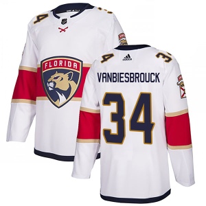 Men's John Vanbiesbrouck Florida Panthers Authentic Away Jersey - White