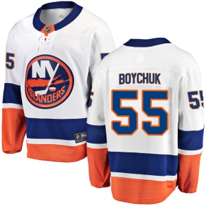 Men's Johnny Boychuk New York Islanders Breakaway Away Jersey - White