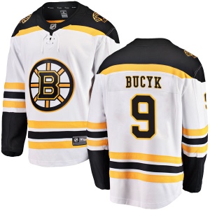 Men's Johnny Bucyk Boston Bruins Breakaway Away Jersey - White