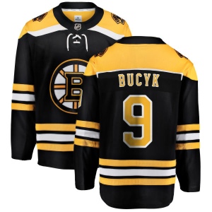 Men's Johnny Bucyk Boston Bruins Home Breakaway Jersey - Black