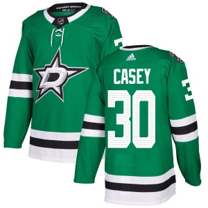 Men's Jon Casey Dallas Stars Authentic Kelly Jersey - Green