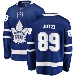 Men's Jon Jutzi Toronto Maple Leafs Breakaway Home Jersey - Blue