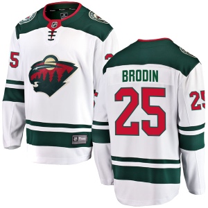 Men's Jonas Brodin Minnesota Wild Breakaway Away Jersey - White