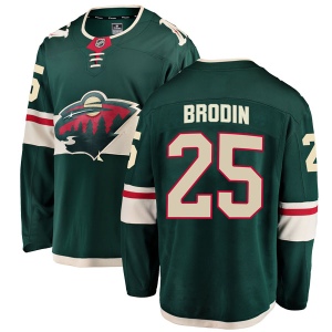 Men's Jonas Brodin Minnesota Wild Breakaway Home Jersey - Green