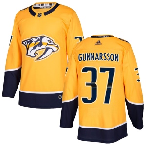 Men's Jonas Gunnarsson Nashville Predators Authentic Home Jersey - Gold