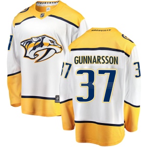 Men's Jonas Gunnarsson Nashville Predators Breakaway Away Jersey - White