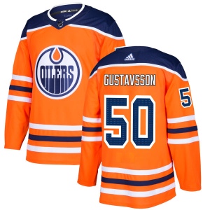 Men's Jonas Gustavsson Edmonton Oilers Authentic Jersey - Royal