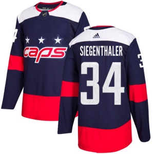 Men's Jonas Siegenthaler Washington Capitals Authentic 2018 Stadium Series Jersey - Navy Blue