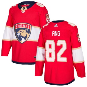 Men's Jonathan Ang Florida Panthers Authentic Home Jersey - Red