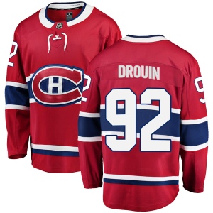 Men's Jonathan Drouin Montreal Canadiens Breakaway Home Jersey - Red