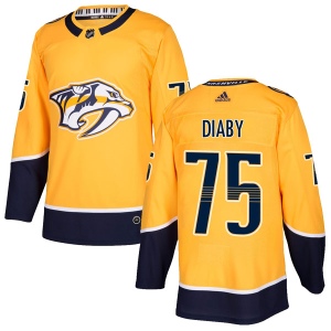 Men's Jonathan-Ismael Diaby Nashville Predators Authentic Home Jersey - Gold