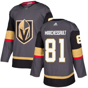 Men's Jonathan Marchessault Vegas Golden Knights Authentic Gray Jersey - Gold