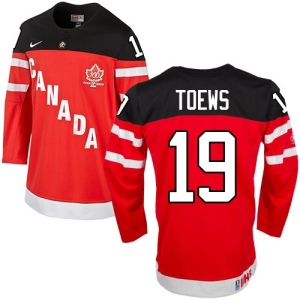 Men's Jonathan Toews Team Canada Premier 100th Anniversary Olympic Hockey Jersey - Red