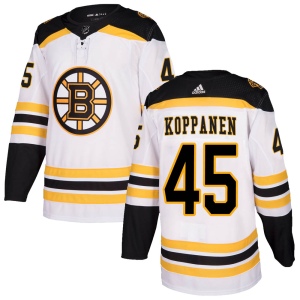 Men's Joona Koppanen Boston Bruins Authentic Away Jersey - White