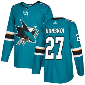 Men's Joonas Donskoi San Jose Sharks Authentic Jersey - Teal