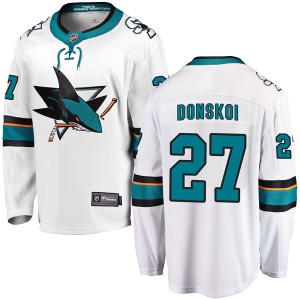 Men's Joonas Donskoi San Jose Sharks Breakaway Away Jersey - White