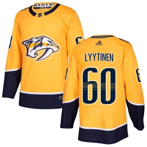 Men's Joonas Lyytinen Nashville Predators Authentic Home Jersey - Gold