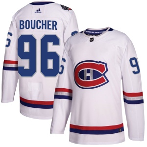 Men's Jordan Boucher Montreal Canadiens Authentic 2017 100 Classic Jersey - White