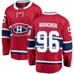 Men's Jordan Boucher Montreal Canadiens Breakaway Home Jersey - Red