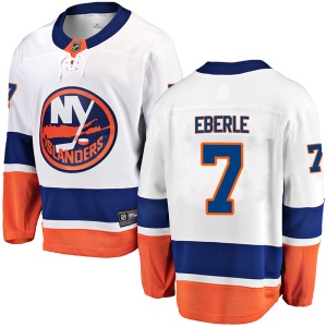 Men's Jordan Eberle New York Islanders Breakaway Away Jersey - White