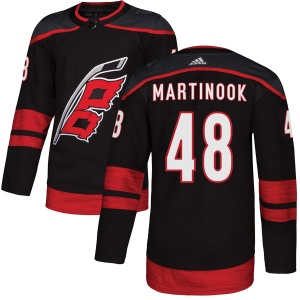 Men's Jordan Martinook Carolina Hurricanes Authentic Alternate Jersey - Black