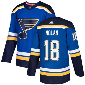 Men's Jordan Nolan St. Louis Blues Authentic Home Jersey - Blue