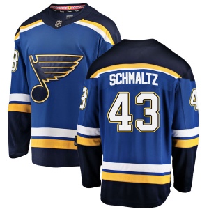 Men's Jordan Schmaltz St. Louis Blues Breakaway Home Jersey - Blue