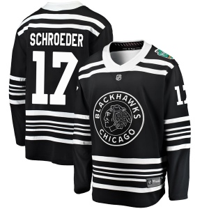 Men's Jordan Schroeder Chicago Blackhawks 2019 Winter Classic Breakaway Jersey - Black