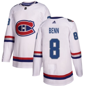 Men's Jordie Benn Montreal Canadiens Authentic 2017 100 Classic Jersey - White