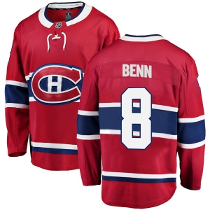 Men's Jordie Benn Montreal Canadiens Breakaway Home Jersey - Red