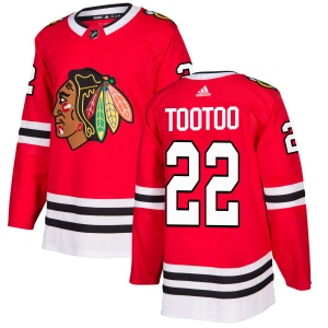 Men's Jordin Tootoo Chicago Blackhawks Authentic Jersey - Red