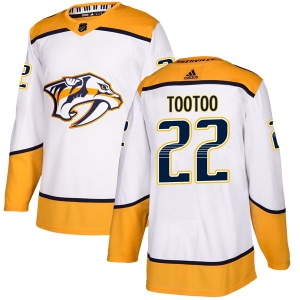 Men's Jordin Tootoo Nashville Predators Authentic Away Jersey - White