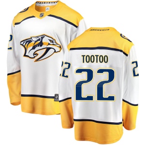 Men's Jordin Tootoo Nashville Predators Breakaway Away Jersey - White