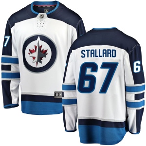 Men's Jordy Stallard Winnipeg Jets Breakaway Away Jersey - White