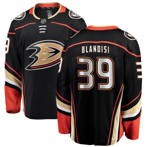 Men's Joseph Blandisi Anaheim Ducks Authentic Home Jersey - Black