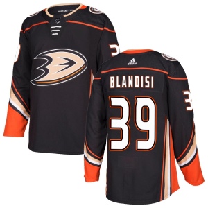 Men's Joseph Blandisi Anaheim Ducks Authentic Home Jersey - Black