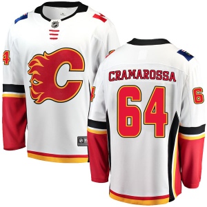 Men's Joseph Cramarossa Calgary Flames Breakaway Away Jersey - White