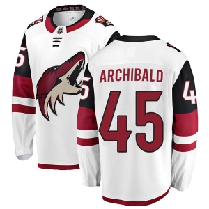 Men's Josh Archibald Arizona Coyotes Authentic Away Jersey - White